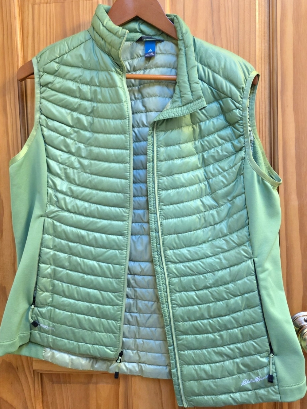 Eddie Bauer Mint Green Quilted Packable Vest